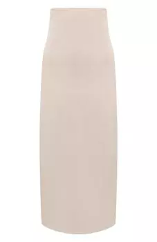 Юбка из вискозы и льна Brunello Cucinelli