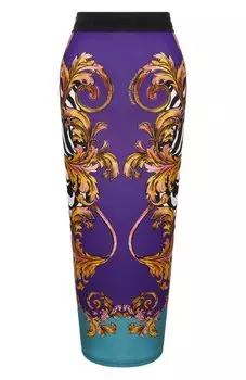 Юбка из вискозы Versace Jeans Couture
