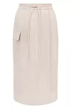 Юбка изо льна и хлопка Cruciani
