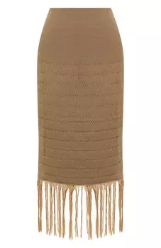 Юбка изо льна и хлопка Giuseppe di Morabito