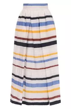 Юбка изо льна и хлопка sara roka