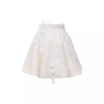 Юбка изо льна и шелка Zimmermann