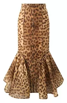 Юбка изо льна и шелка Zimmermann