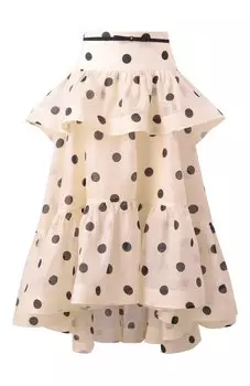 Юбка изо льна и шелка Zimmermann