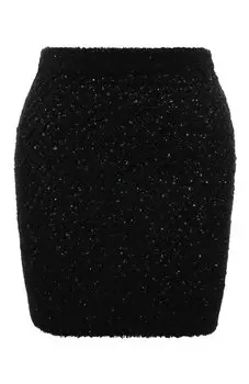 Юбка с отделкой пайетками Balmain
