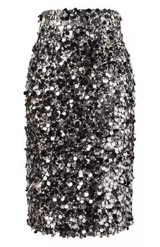 Юбка с отделкой пайетками Dolce & Gabbana