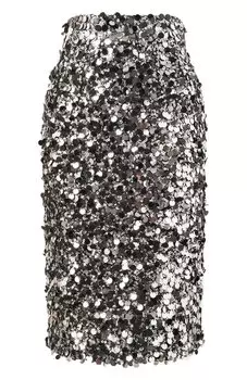 Юбка с отделкой пайетками Dolce & Gabbana