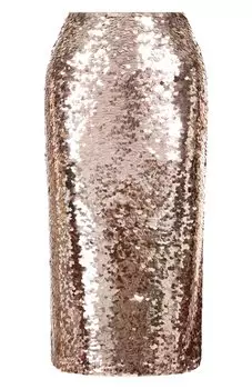 Юбка с отделкой пайетками MVST