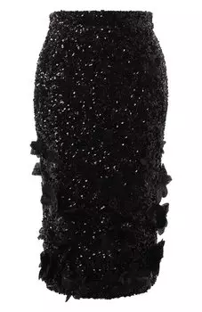 Юбка с отделкой пайетками N21