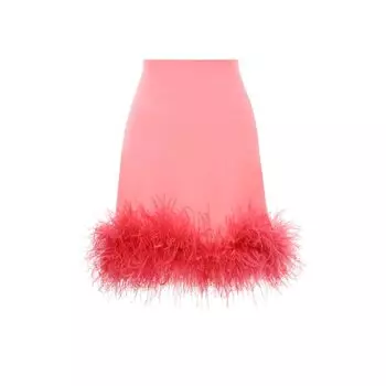Юбка с отделкой перьями ALine