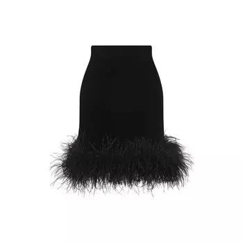 Юбка с отделкой перьями ALine