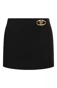 Юбка-шорты из шерсти и шелка Valentino