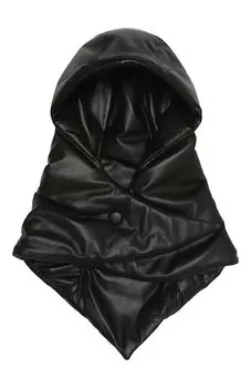 Капюшон из экокожи Nanushka