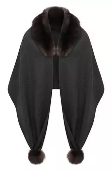 Капюшон с мехом соболя Kussenkovv