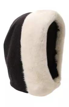 Капюшон с отделкой из меха норки VICTORIA KUSENKOVA