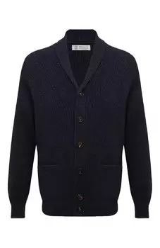 Кардиган из хлопка и льна Brunello Cucinelli