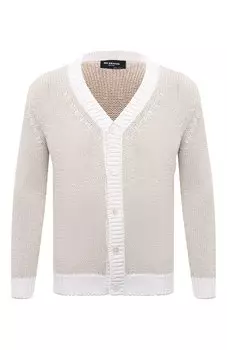 Кардиган из хлопка и льна Kiton