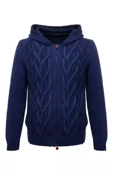 Кардиган из хлопка и льна Kiton