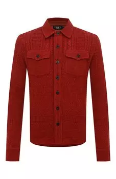 Кардиган из хлопка и льна RRL