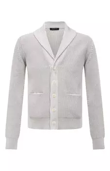 Кардиган из хлопка и шелка Ermenegildo Zegna