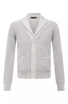 Кардиган из хлопка и шелка Ermenegildo Zegna