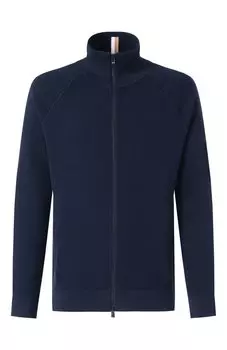 Кардиган из хлопка и шерсти BOSS