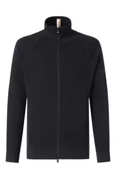 Кардиган из хлопка и шерсти BOSS