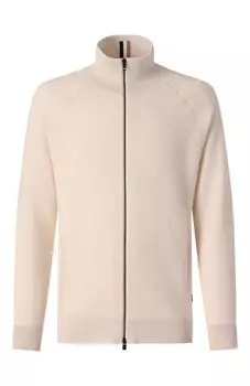 Кардиган из хлопка и шерсти BOSS