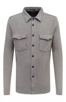 Кардиган из хлопка и шерсти Capobianco