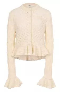 Кардиган из хлопка и шерсти Chlo