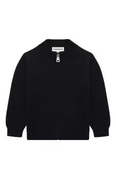 Кардиган из хлопка и шерсти Emporio Armani