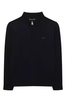 Кардиган из хлопка и шерсти Emporio Armani