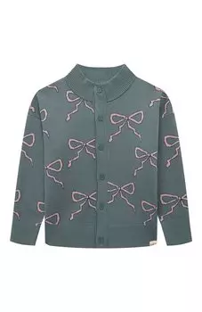 Кардиган из хлопка и шерсти TINYCOTTONS