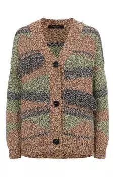 Кардиган из хлопка и шерсти Weekend Max Mara