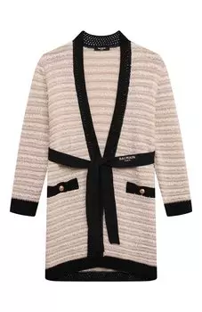 Кардиган из хлопка и вискозы Balmain