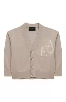 Кардиган из хлопка и вискозы Emporio Armani