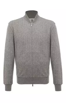 Кардиган из кашемира и хлопка Brunello Cucinelli