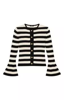 Кардиган из шерсти и хлопка Balmain