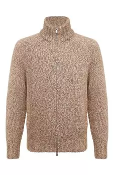 Кардиган из шерсти и хлопка Brunello Cucinelli