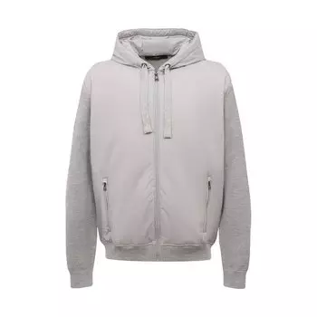 Кардиган из шерсти и хлопка Windsor