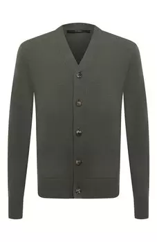 Кардиган из шерсти и хлопка Windsor