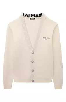 Кардиган из шерсти и кашемира Balmain