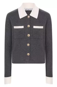 Кардиган из шерсти и кашемира self-portrait