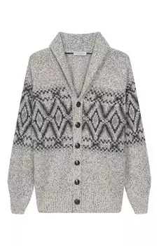 Кардиган из шерсти и шелка Brunello Cucinelli