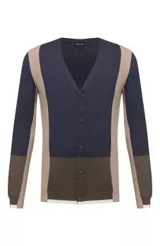 Кардиган из шерсти и шелка Giorgio Armani