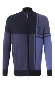 Кардиган из шерсти и шелка Zilli