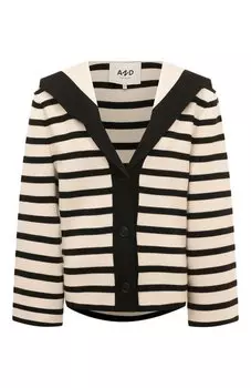 Кардиган из шерсти и вискозы AND the brand