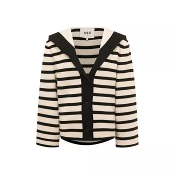 Кардиган из шерсти и вискозы AND the brand