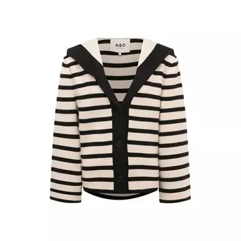 Кардиган из шерсти и вискозы AND the brand