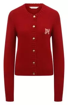 Кардиган из шерсти и вискозы Palm Angels